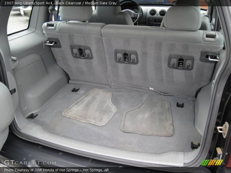 Black Clearcoat / Medium Slate Gray 2007 Jeep Liberty Sport 4x4