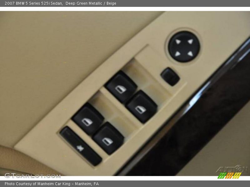 Deep Green Metallic / Beige 2007 BMW 5 Series 525i Sedan
