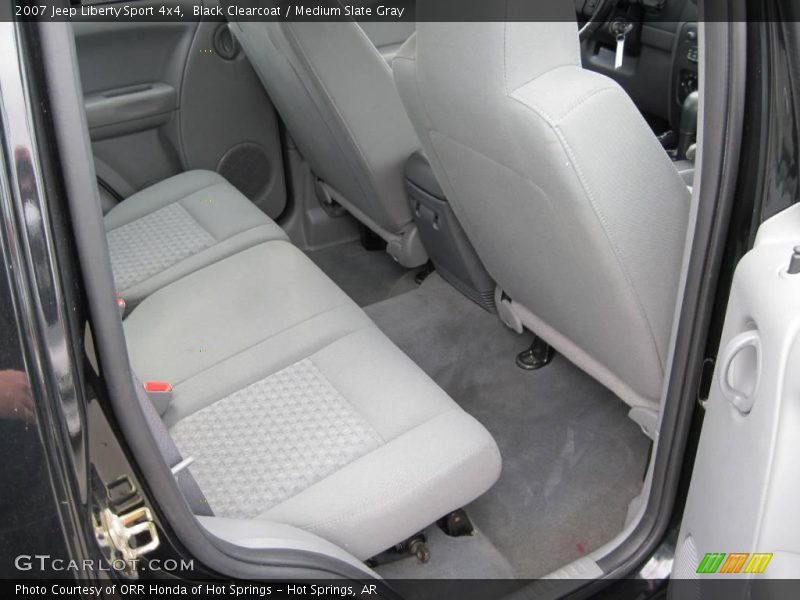 Black Clearcoat / Medium Slate Gray 2007 Jeep Liberty Sport 4x4