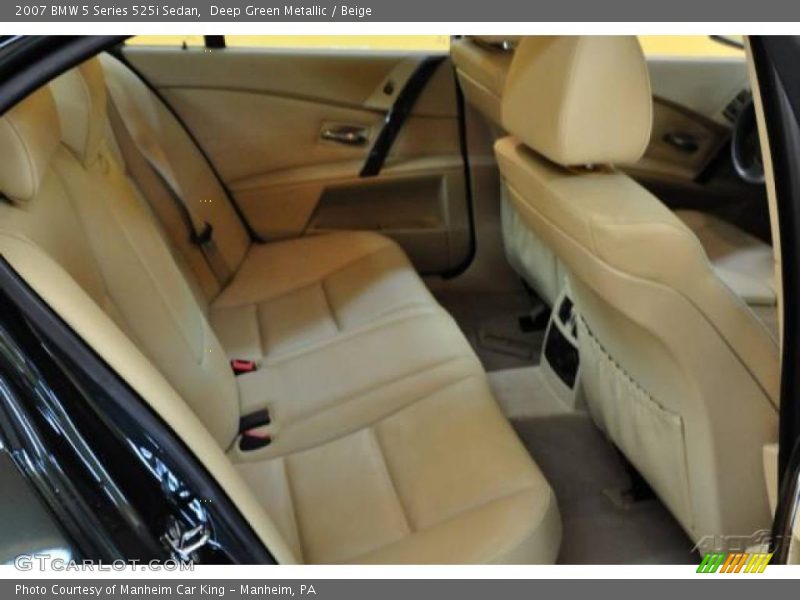 Deep Green Metallic / Beige 2007 BMW 5 Series 525i Sedan