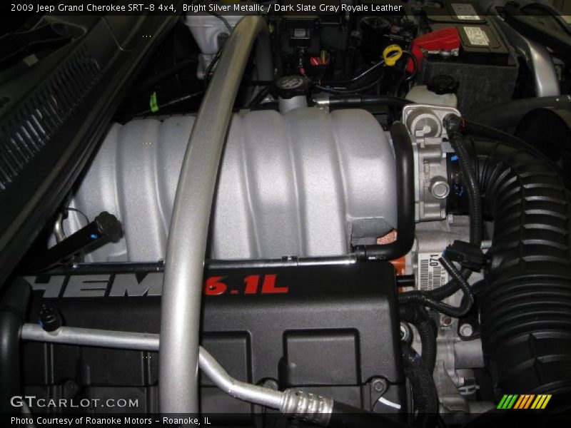 Bright Silver Metallic / Dark Slate Gray Royale Leather 2009 Jeep Grand Cherokee SRT-8 4x4