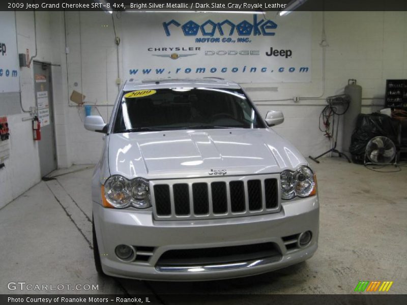 Bright Silver Metallic / Dark Slate Gray Royale Leather 2009 Jeep Grand Cherokee SRT-8 4x4