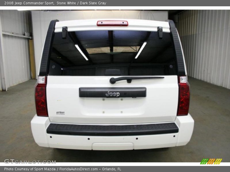 Stone White / Dark Slate Gray 2008 Jeep Commander Sport