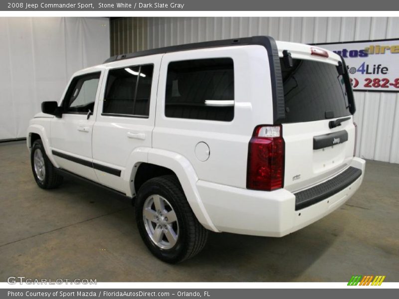 Stone White / Dark Slate Gray 2008 Jeep Commander Sport