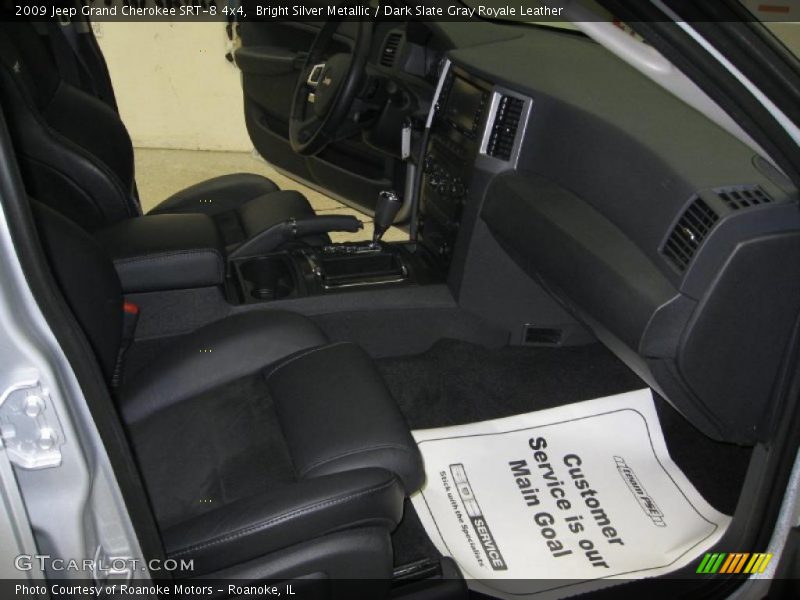 Bright Silver Metallic / Dark Slate Gray Royale Leather 2009 Jeep Grand Cherokee SRT-8 4x4