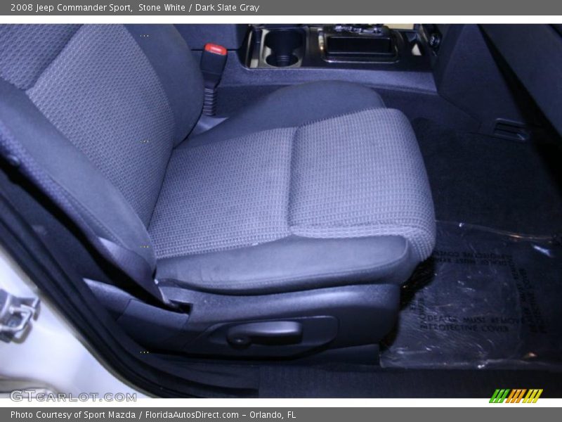 Stone White / Dark Slate Gray 2008 Jeep Commander Sport