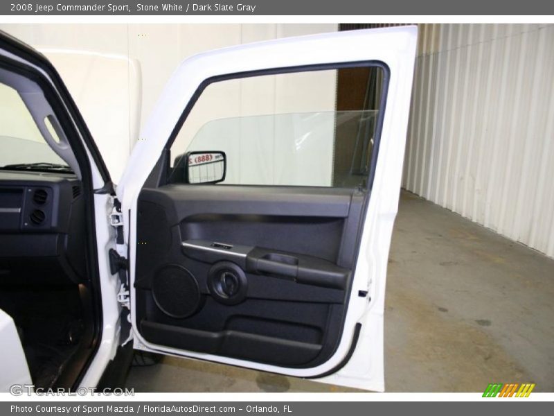 Stone White / Dark Slate Gray 2008 Jeep Commander Sport