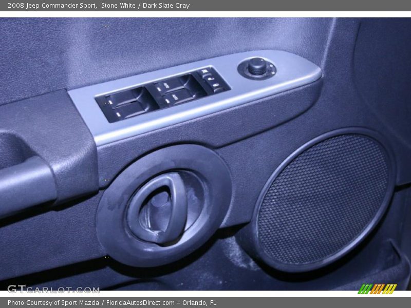 Stone White / Dark Slate Gray 2008 Jeep Commander Sport