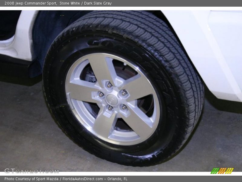 Stone White / Dark Slate Gray 2008 Jeep Commander Sport