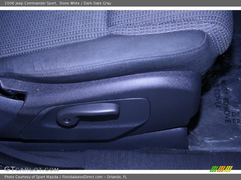 Stone White / Dark Slate Gray 2008 Jeep Commander Sport