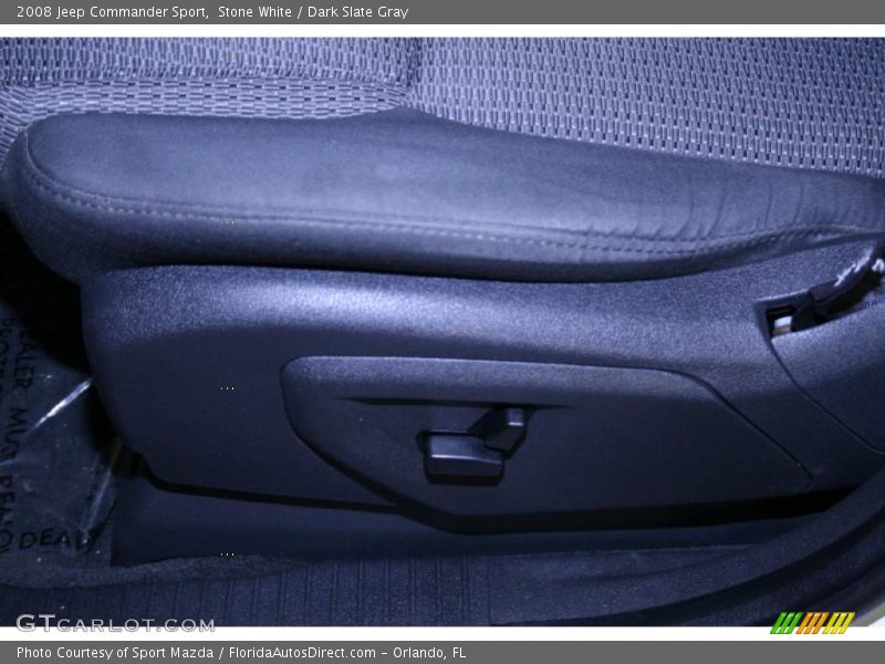 Stone White / Dark Slate Gray 2008 Jeep Commander Sport