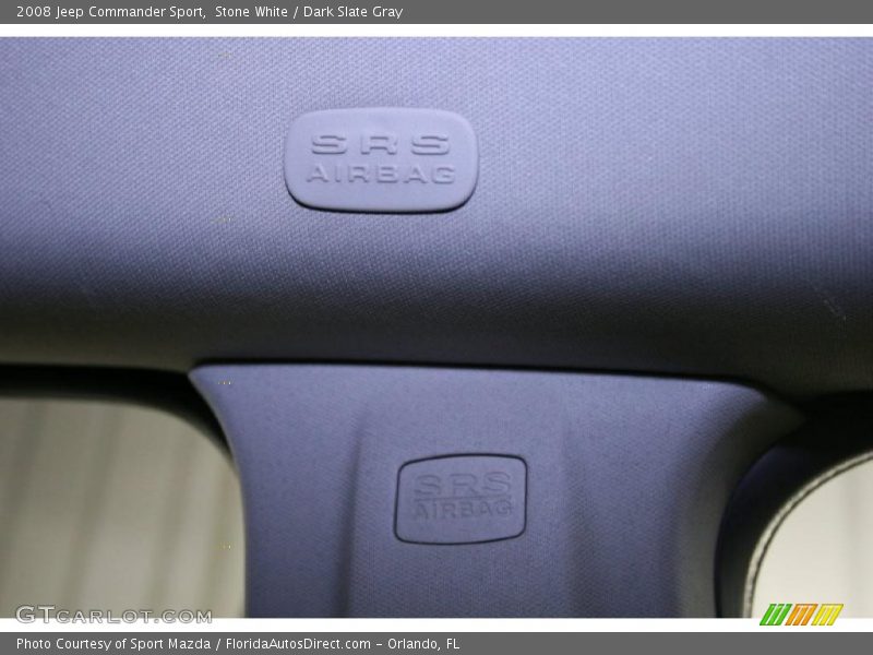 Stone White / Dark Slate Gray 2008 Jeep Commander Sport