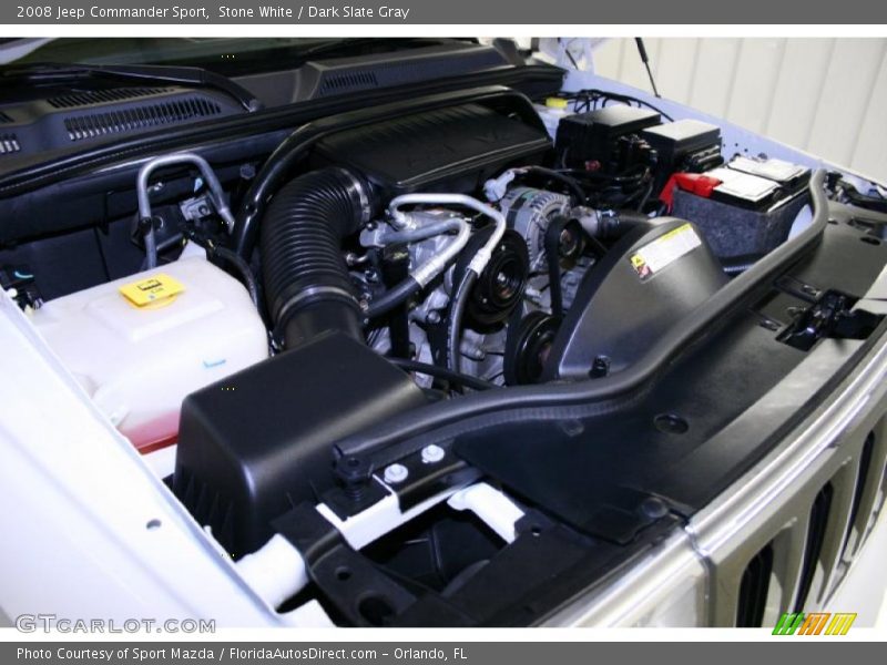 Stone White / Dark Slate Gray 2008 Jeep Commander Sport