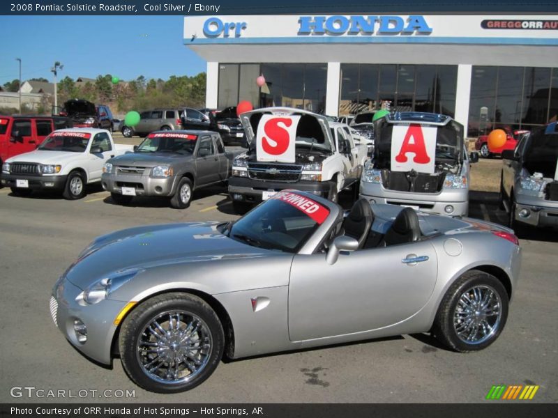 Cool Silver / Ebony 2008 Pontiac Solstice Roadster