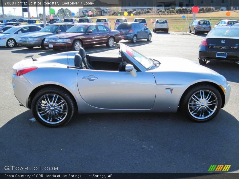 Cool Silver / Ebony 2008 Pontiac Solstice Roadster
