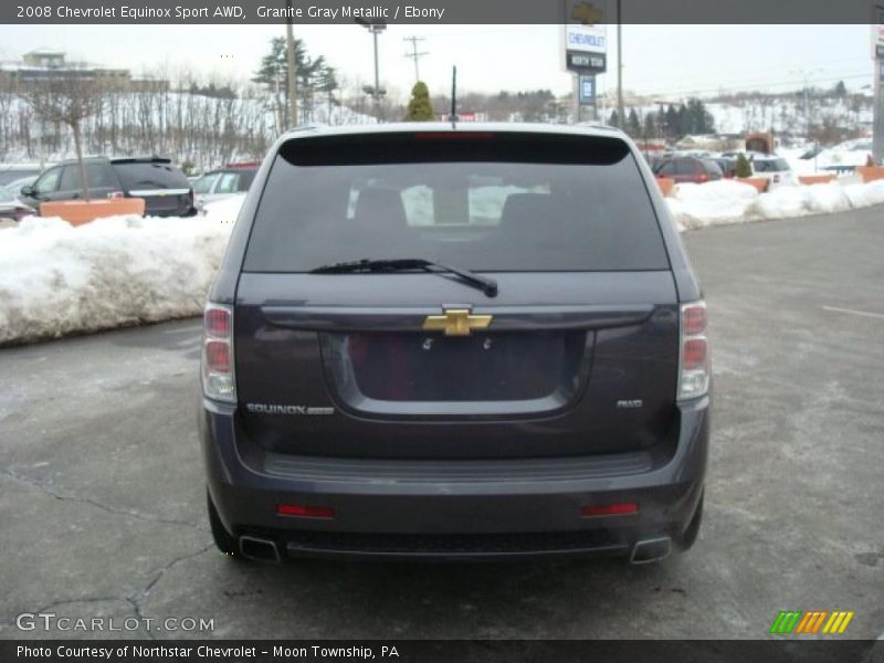 Granite Gray Metallic / Ebony 2008 Chevrolet Equinox Sport AWD