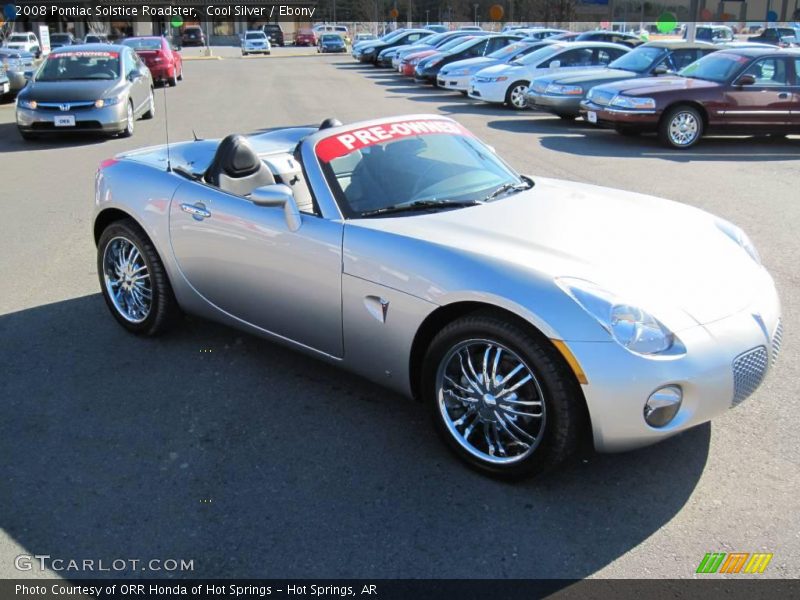 Cool Silver / Ebony 2008 Pontiac Solstice Roadster