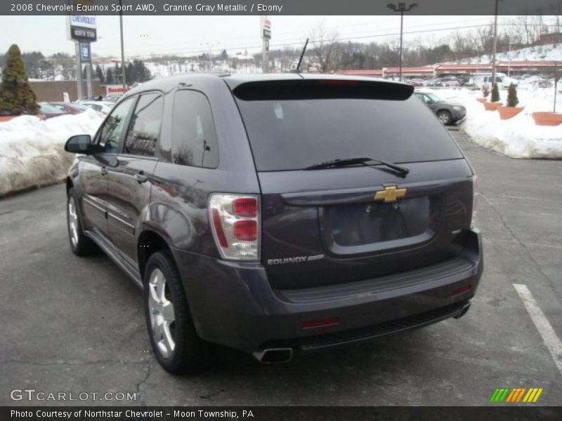 Granite Gray Metallic / Ebony 2008 Chevrolet Equinox Sport AWD