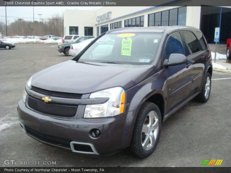 Granite Gray Metallic / Ebony 2008 Chevrolet Equinox Sport AWD