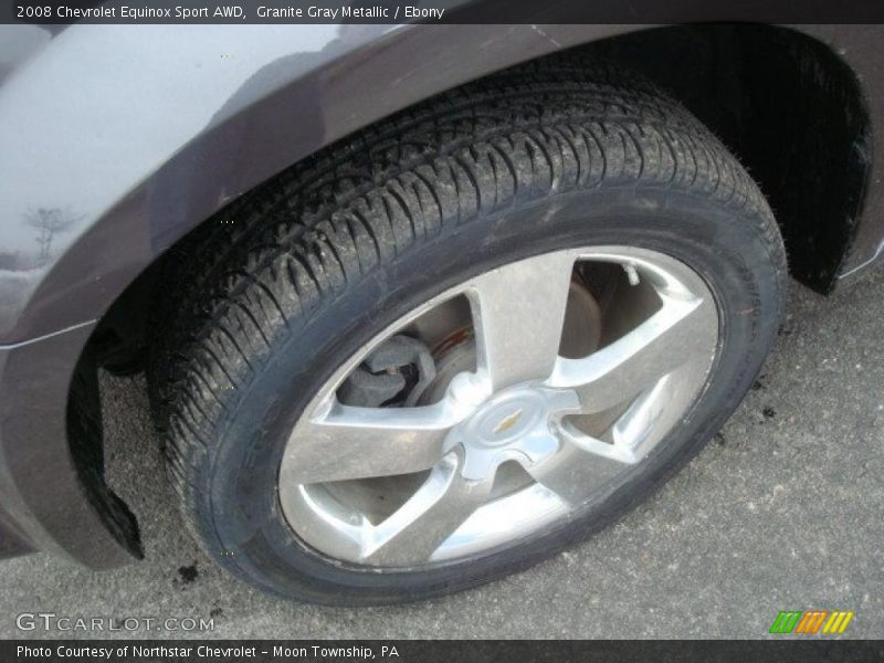 Granite Gray Metallic / Ebony 2008 Chevrolet Equinox Sport AWD