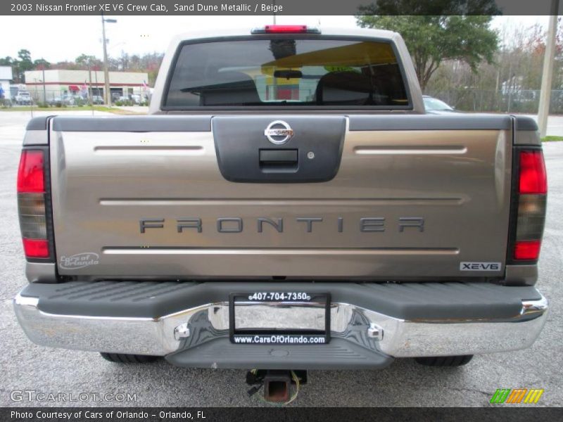 Sand Dune Metallic / Beige 2003 Nissan Frontier XE V6 Crew Cab