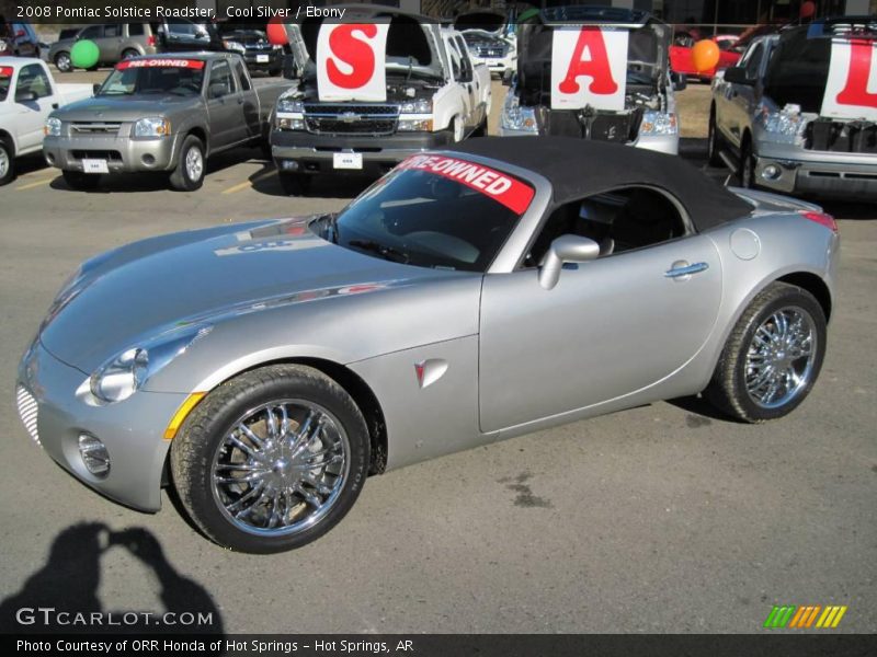 Cool Silver / Ebony 2008 Pontiac Solstice Roadster