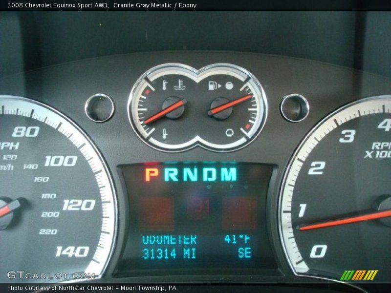 Granite Gray Metallic / Ebony 2008 Chevrolet Equinox Sport AWD