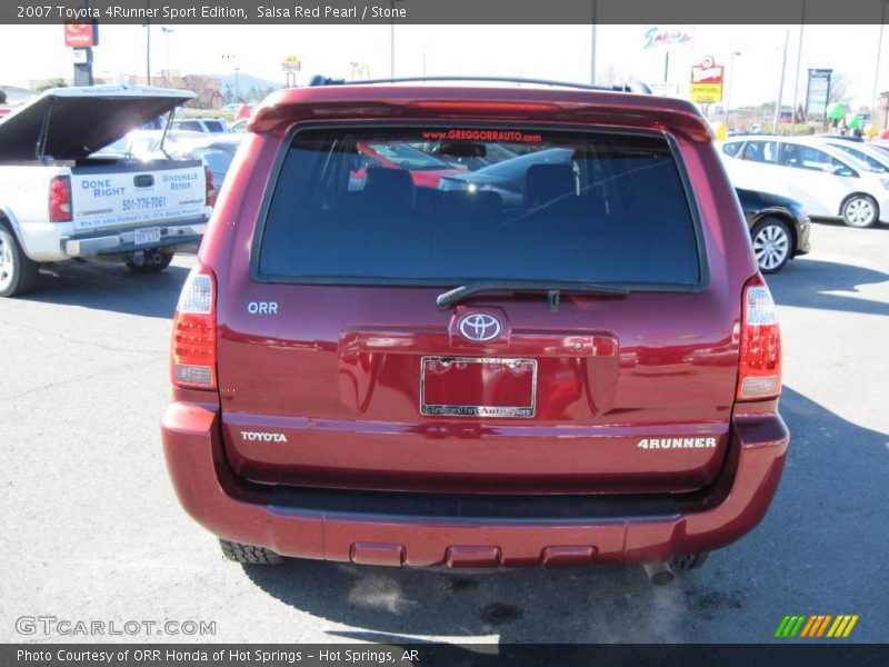 Salsa Red Pearl / Stone 2007 Toyota 4Runner Sport Edition