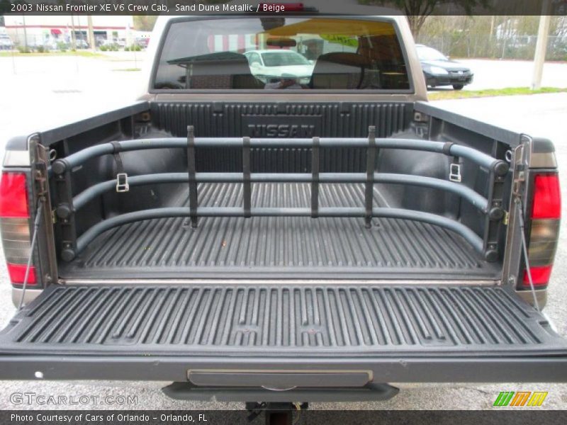 Sand Dune Metallic / Beige 2003 Nissan Frontier XE V6 Crew Cab