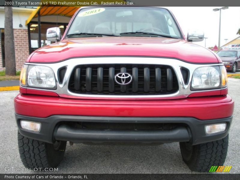 Radiant Red / Oak 2003 Toyota Tacoma V6 TRD PreRunner Double Cab