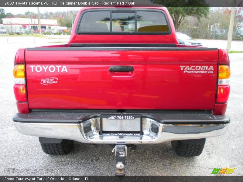Radiant Red / Oak 2003 Toyota Tacoma V6 TRD PreRunner Double Cab