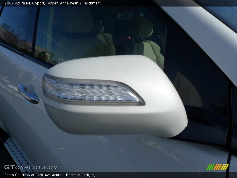 Aspen White Pearl / Parchment 2007 Acura MDX Sport