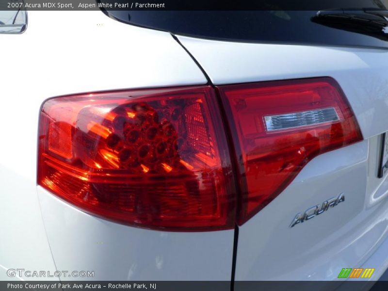 Aspen White Pearl / Parchment 2007 Acura MDX Sport