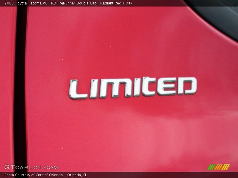 Radiant Red / Oak 2003 Toyota Tacoma V6 TRD PreRunner Double Cab