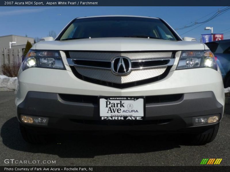 Aspen White Pearl / Parchment 2007 Acura MDX Sport