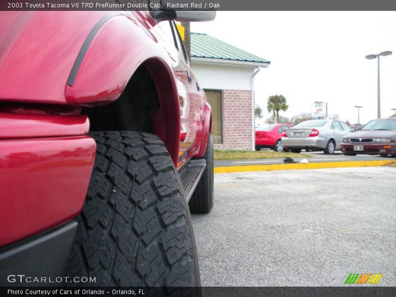 Radiant Red / Oak 2003 Toyota Tacoma V6 TRD PreRunner Double Cab