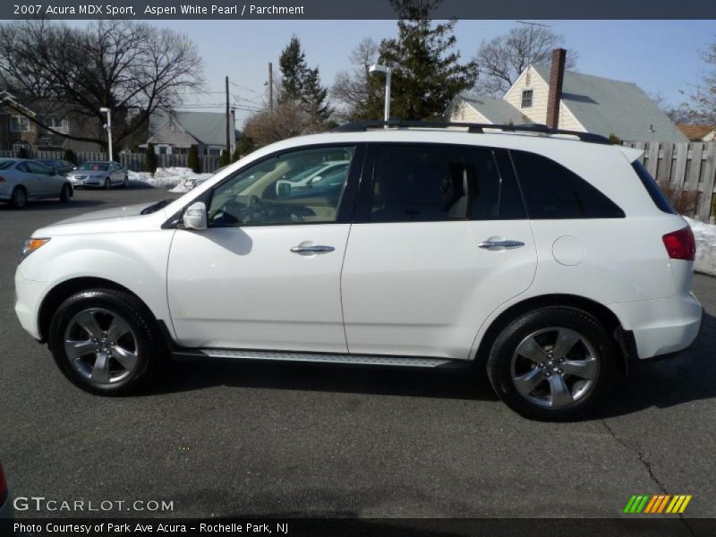 Aspen White Pearl / Parchment 2007 Acura MDX Sport
