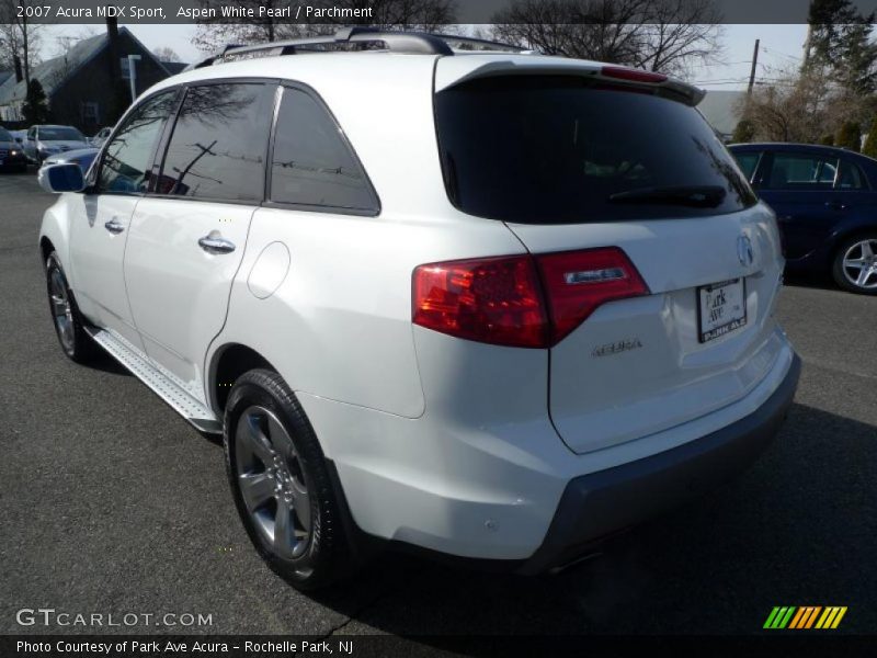 Aspen White Pearl / Parchment 2007 Acura MDX Sport