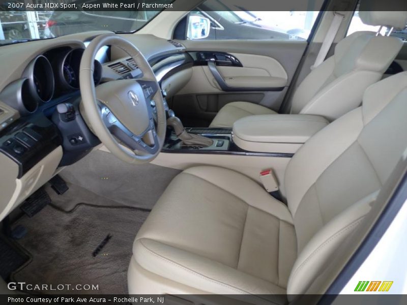 Aspen White Pearl / Parchment 2007 Acura MDX Sport
