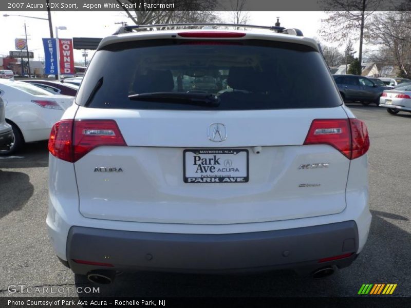 Aspen White Pearl / Parchment 2007 Acura MDX Sport