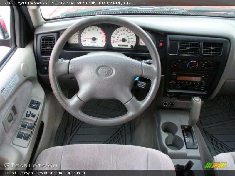 Radiant Red / Oak 2003 Toyota Tacoma V6 TRD PreRunner Double Cab