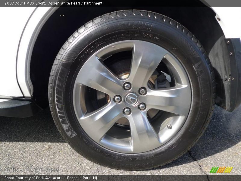 Aspen White Pearl / Parchment 2007 Acura MDX Sport