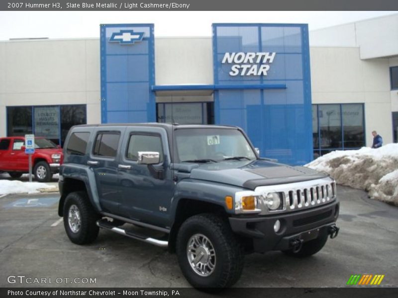 Slate Blue Metallic / Light Cashmere/Ebony 2007 Hummer H3