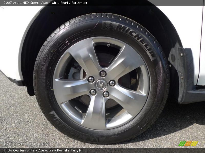 Aspen White Pearl / Parchment 2007 Acura MDX Sport
