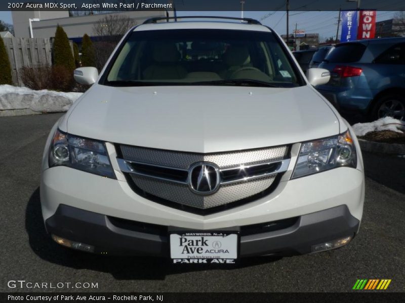 Aspen White Pearl / Parchment 2007 Acura MDX Sport