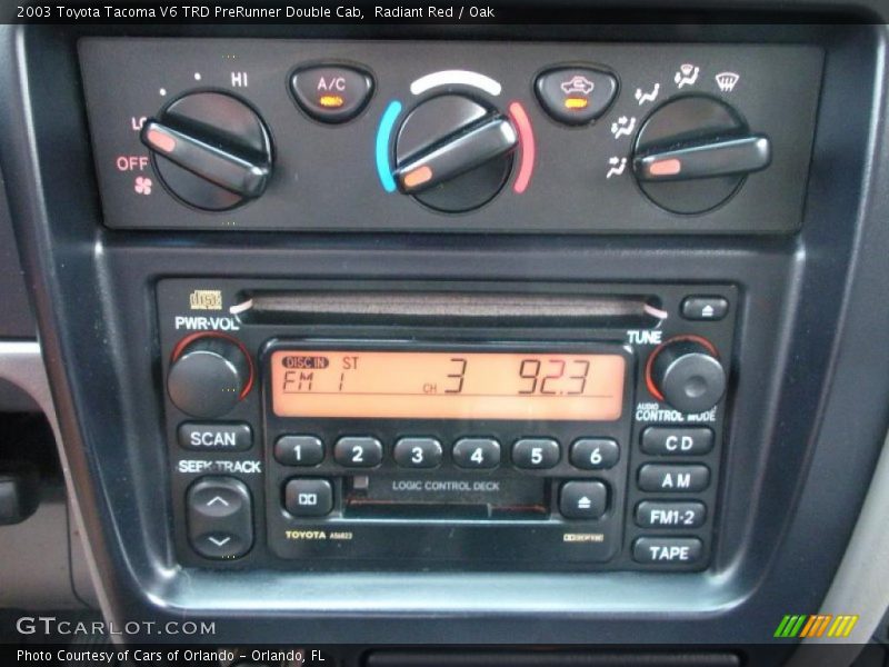 Radiant Red / Oak 2003 Toyota Tacoma V6 TRD PreRunner Double Cab