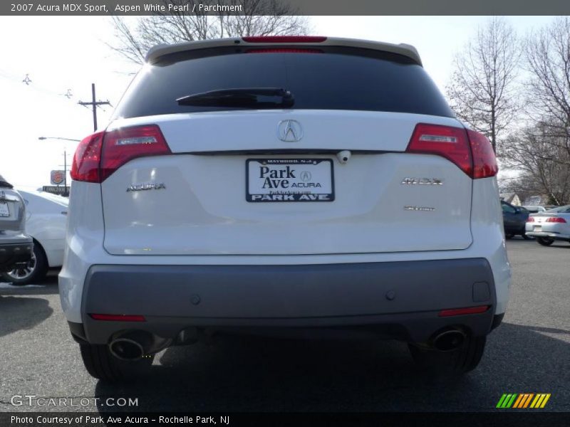 Aspen White Pearl / Parchment 2007 Acura MDX Sport