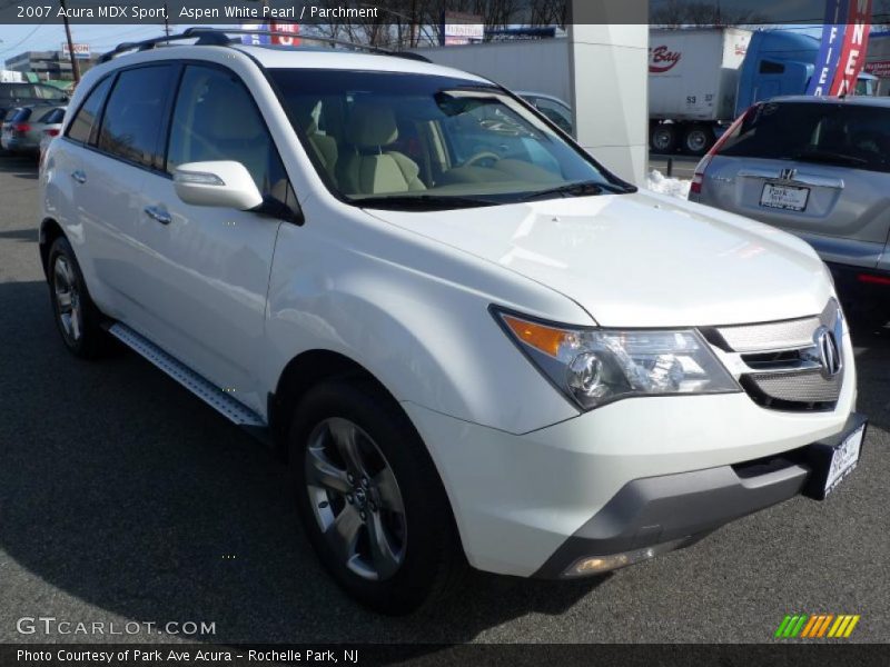 Aspen White Pearl / Parchment 2007 Acura MDX Sport