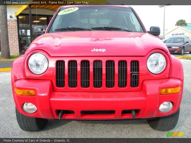 Flame Red / Dark Slate Gray 2002 Jeep Liberty Limited 4x4