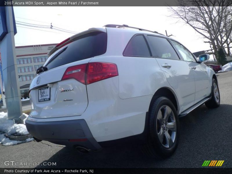 Aspen White Pearl / Parchment 2007 Acura MDX Sport